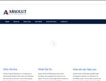 Tablet Screenshot of absolutsales.com